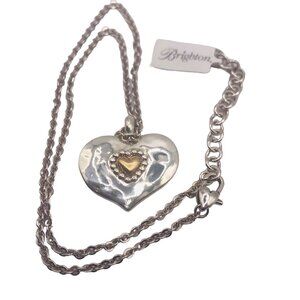 Brighton Marci Heart short necklace NWT  love beyond words